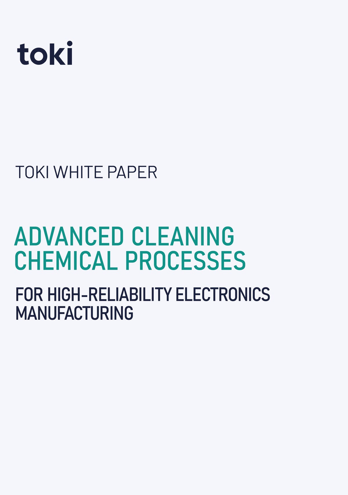 Advanced Cleaning Chemistries for High-Reliability Electronics Manufacturing