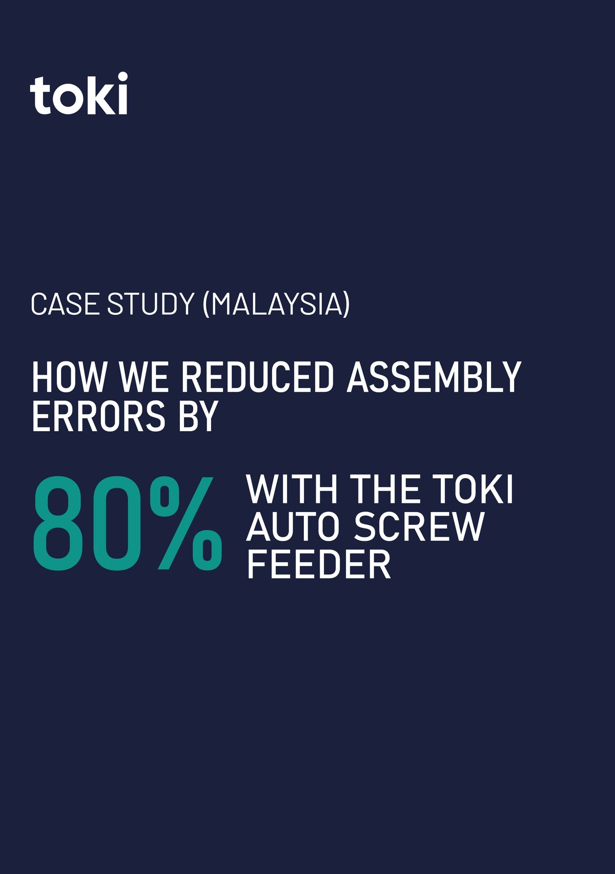 Case Study: TRANSITIONING TO CONTROLLED SCREW SEQUENCING IN SE ASIA’S HI-FI SECTOR