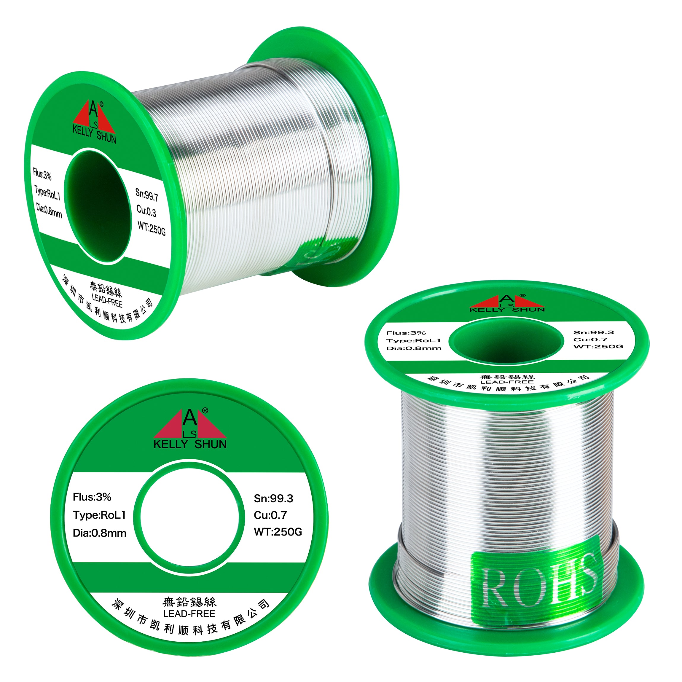 Solder Wire Sn99.3Cu0.7 (3% Flux)