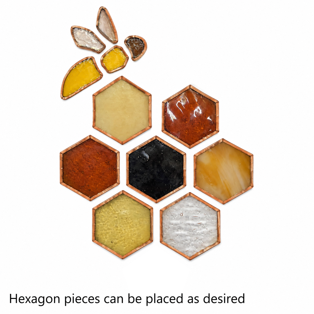 Pre-Cut Beehive Stained Glass DIY