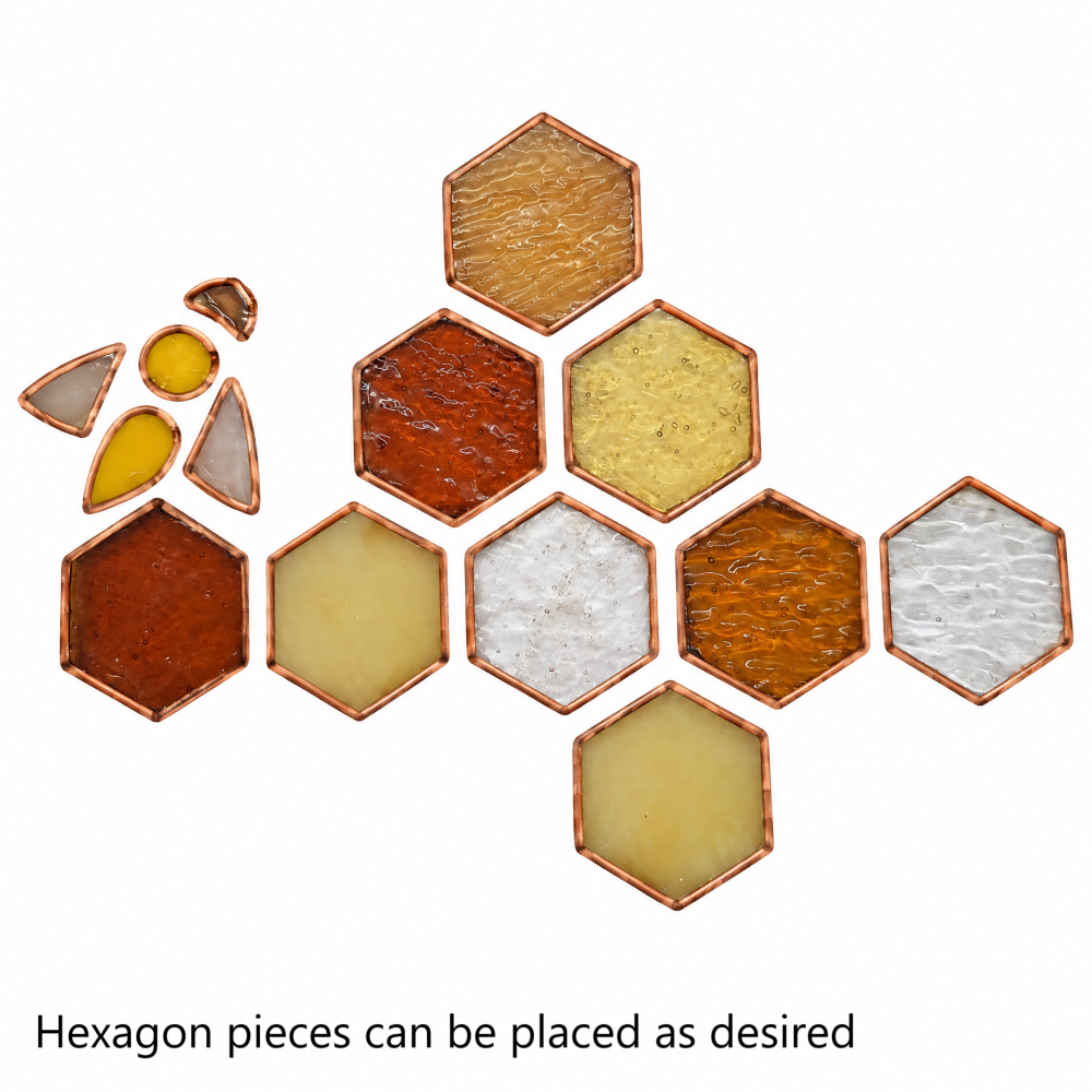 Pre-Cut Beehive Stained Glass DIY