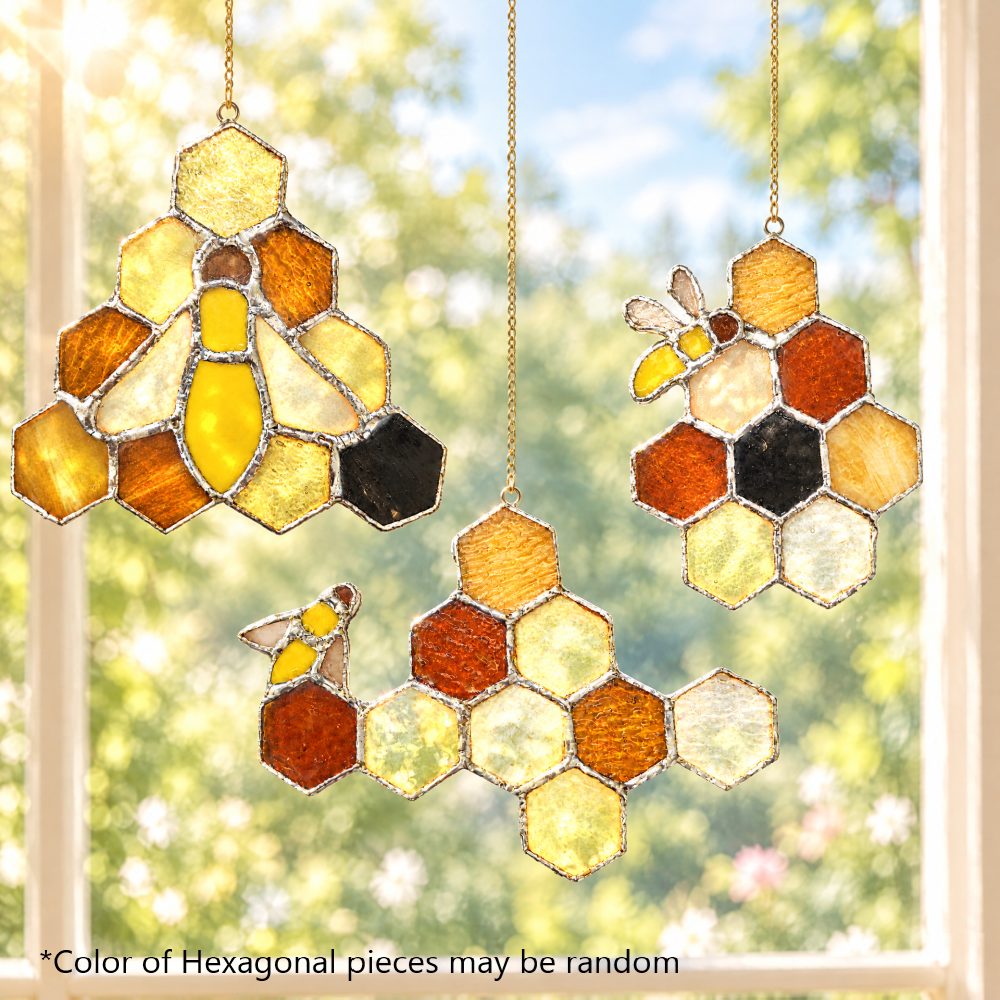 Pre-Cut Beehive Stained Glass DIY