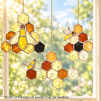 Pre-Cut Beehive Stained Glass DIY