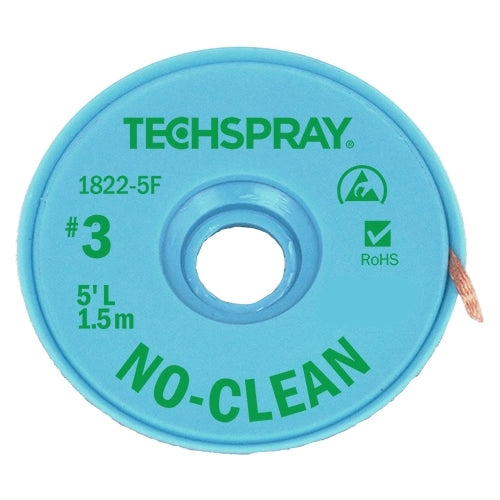 Techspray 1822 No-Clean Flux Desoldering Braid