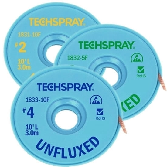 Techspray Unfluxed Desoldering Braid – Toki Automation
