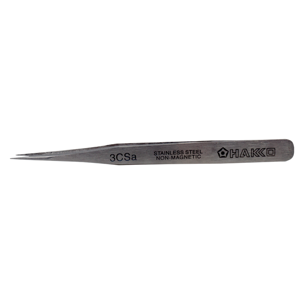 Hakko 3CSA antistatic non-magnetic tweezers to handle intricate and sensitive electronic components ESD safe