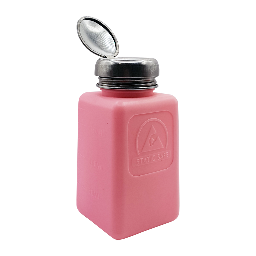 MEA pink color solvent dispenser bottle IPA esd safe 177ml