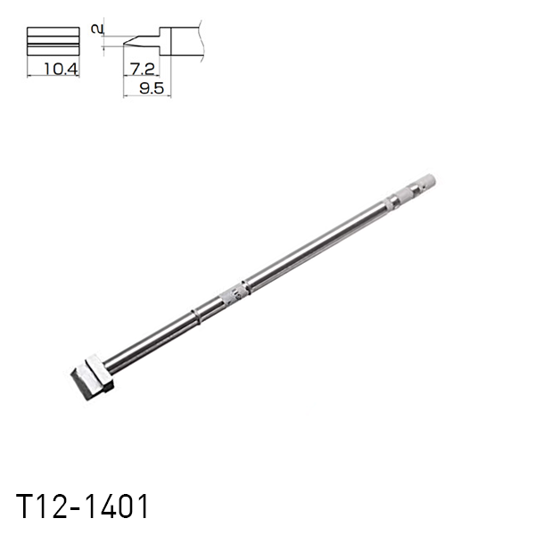 Hakko T12-1401 Spatula Soldering Iron Tips for soldering station FM202, FM203, FM204, FM206, FM950, FX951, FX952 and soldering iron FM2027, FM2028