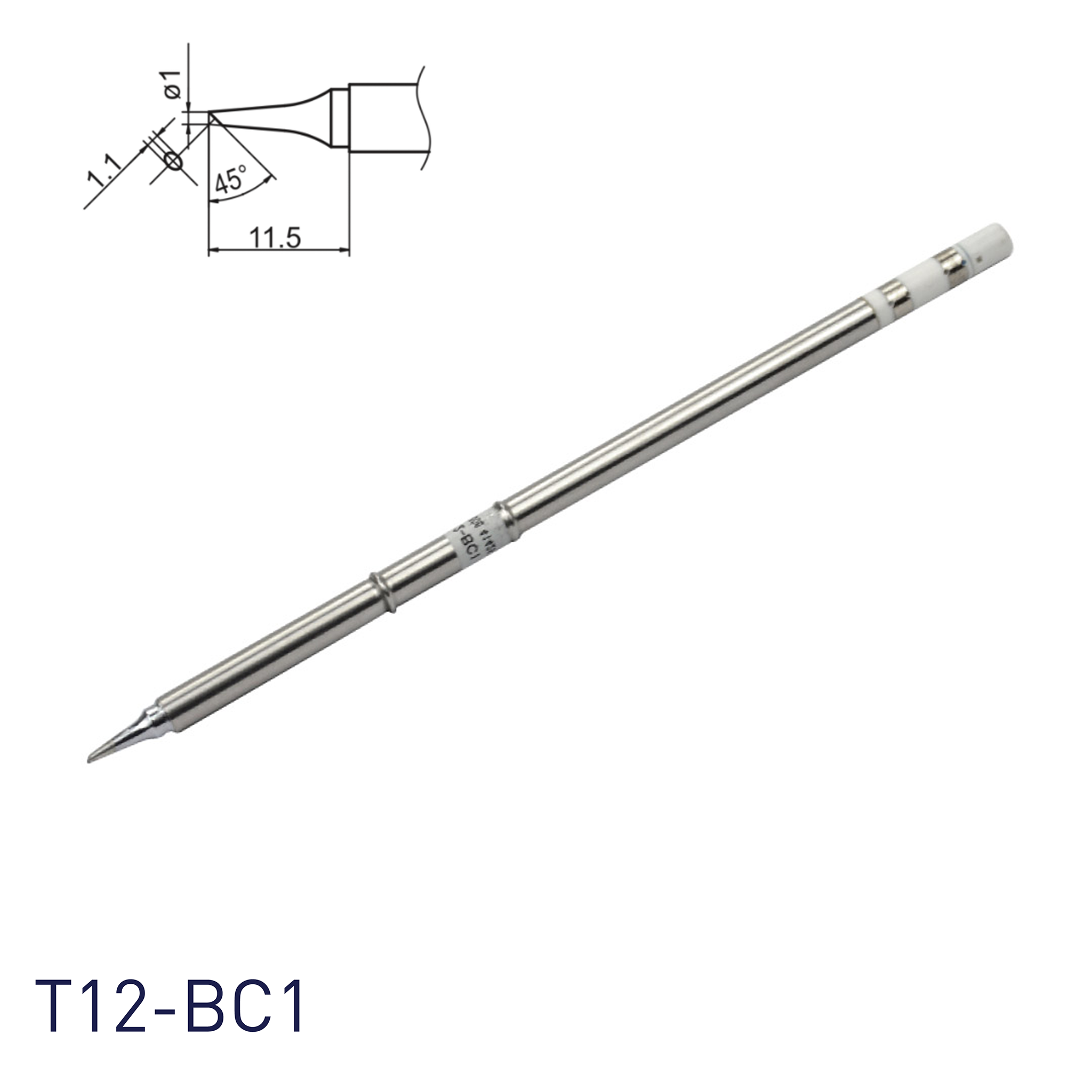 Hakko T12-BC1 Soldering Iron Tips for soldering station FM202, FM203, FM204, FM206, FM950, FX951, FX952 and soldering iron FM2027, FM2028