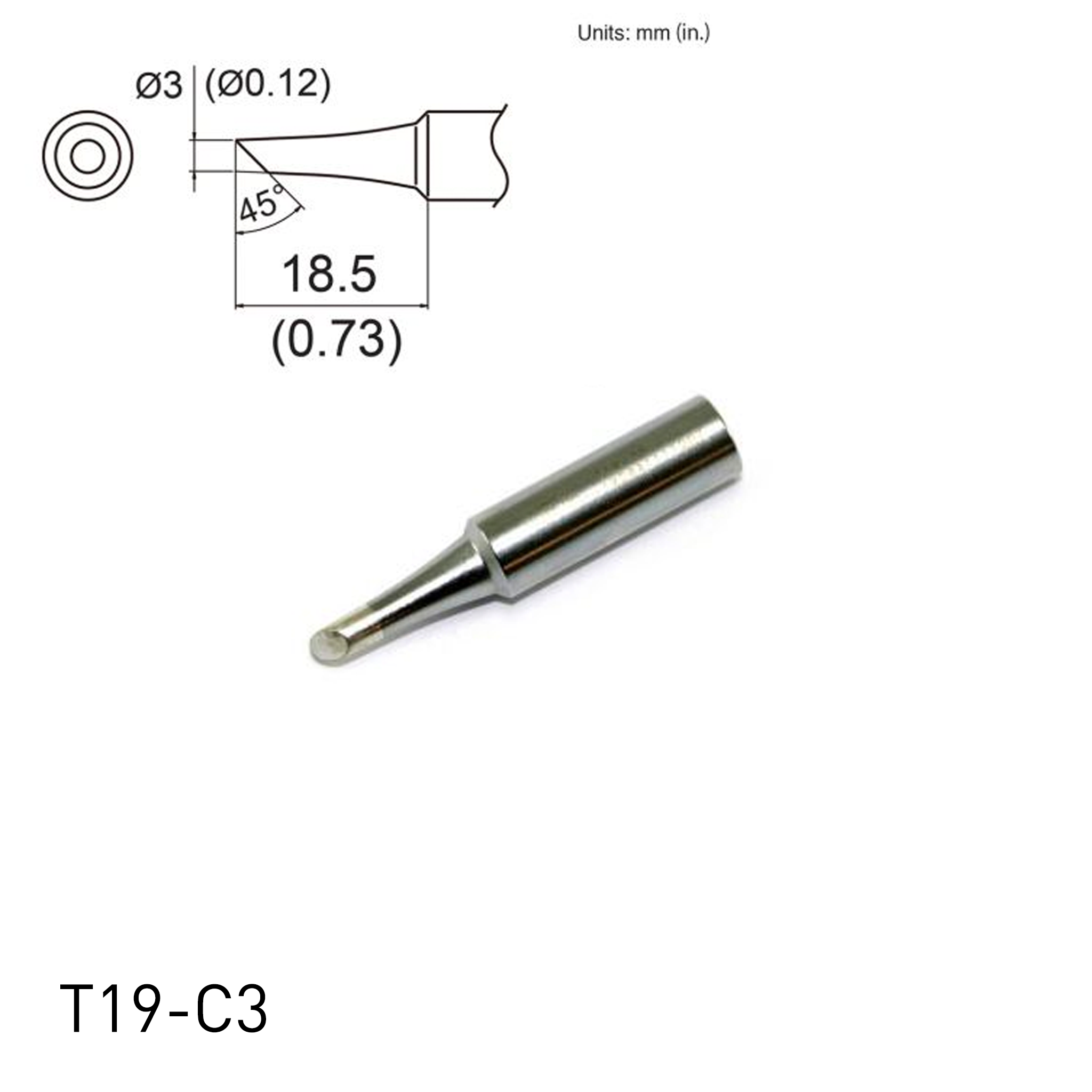 T19-C3 Bevel Tip
