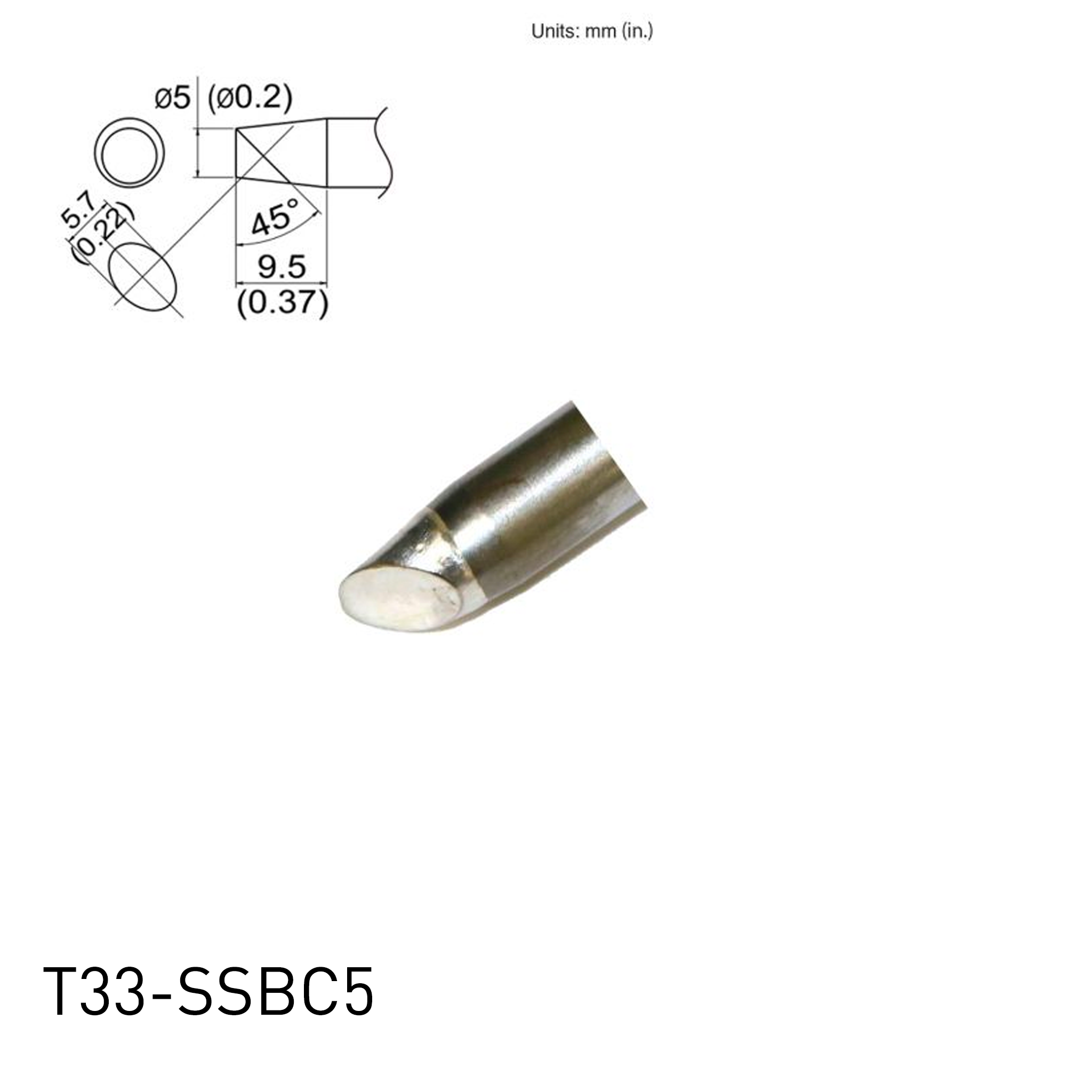 T33 / T33-SS Series Soldering Tips