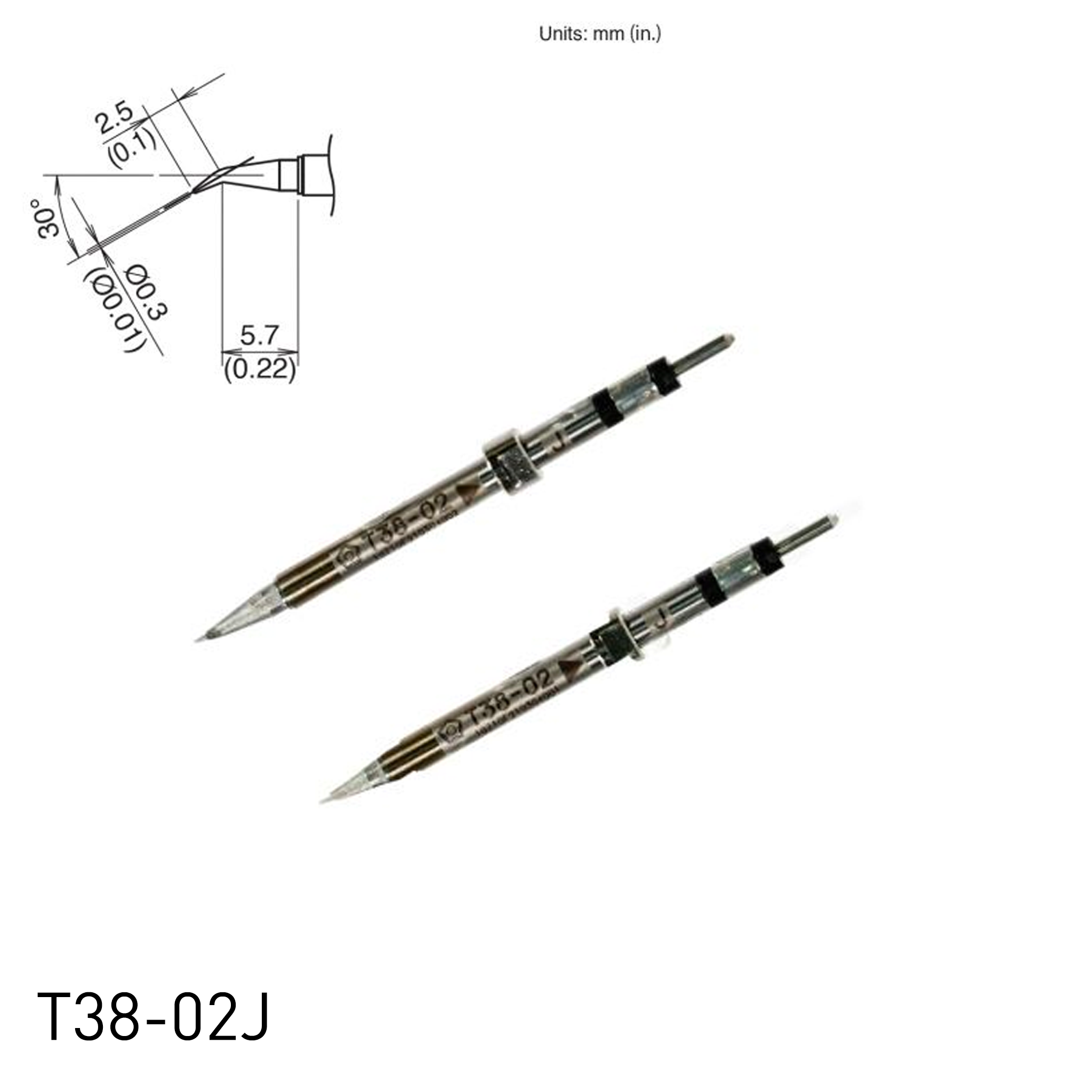 Hakko soldering iron tip T38-02J