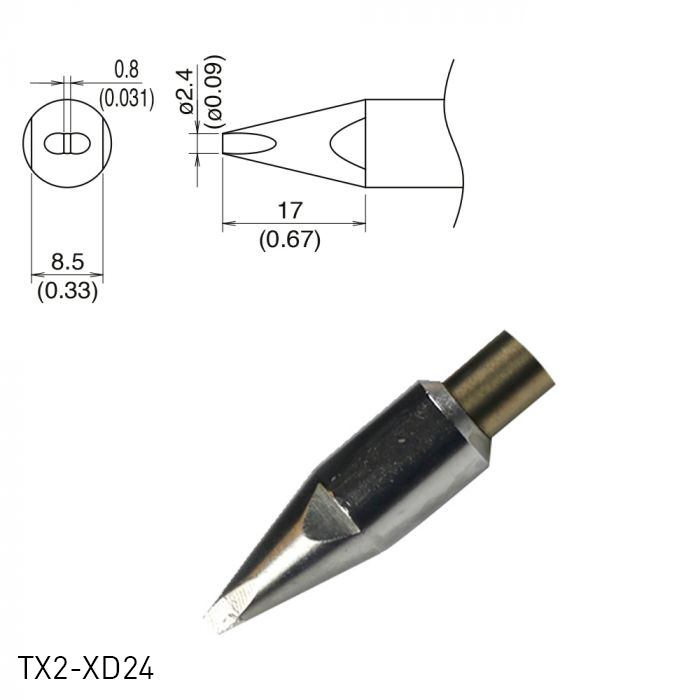 Hakko TX2 Series Soldering Tip TX2-XD24