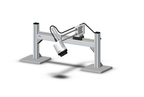 Optilia Bench-Top W30x-HD Inspection System with bench top XY stand and height adjustment bracket tilted camera position to right